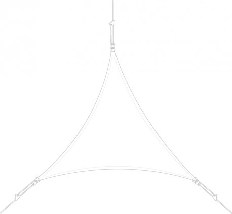 Voile d'ombrage triangle 3 x 3 x 3 m Sable Voile d'ombrage triangle 3 x 3 x 3 m Sable
